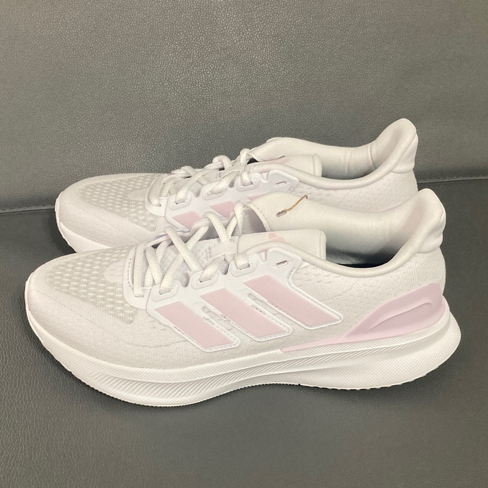 Adidas Ultrarun 5 White and Pink womens 7.5 - Picture 2 of 7